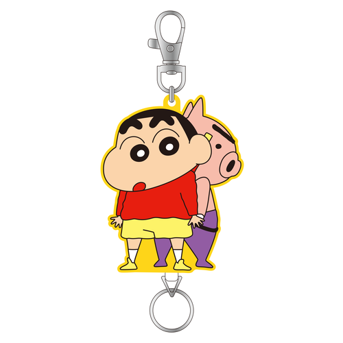 クレヨンしんちゃん リール付きラバーキーホルダー しんちゃん